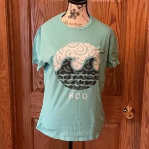 Hollister men’s mint green pocket t shirt size M.